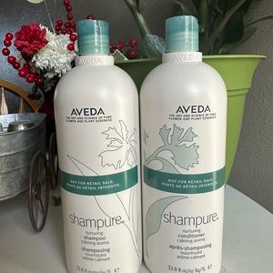 AVEDA shampure shampoo and conditioner 33.8 oz